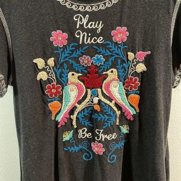 Double D Ranch Embroidered Tunic Top - Picture 2 of 11